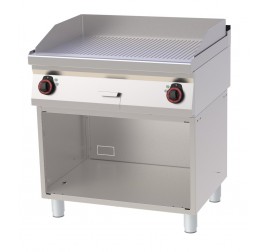 2 zónás RedFox álló elektromos rostlap bordázott, öntöttvas sütőfelülettel